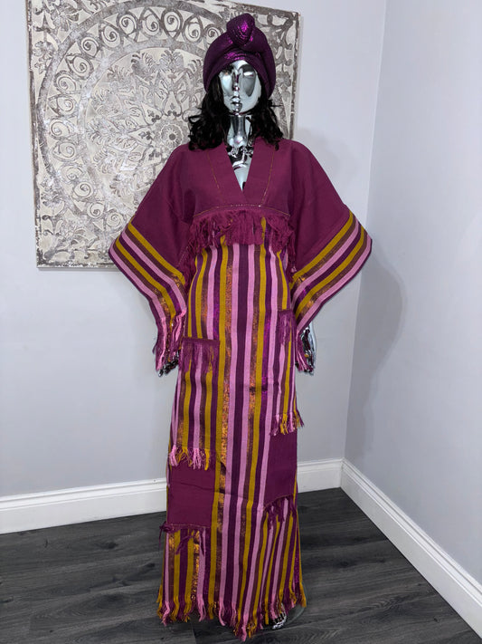 Asooke Nigerian Bubu/ boubou Kaftan Dress