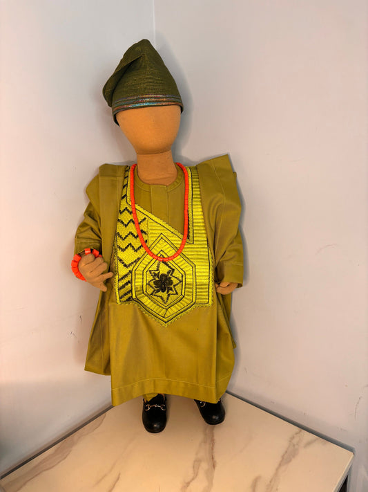 First birthday agbada outfit for baby boys