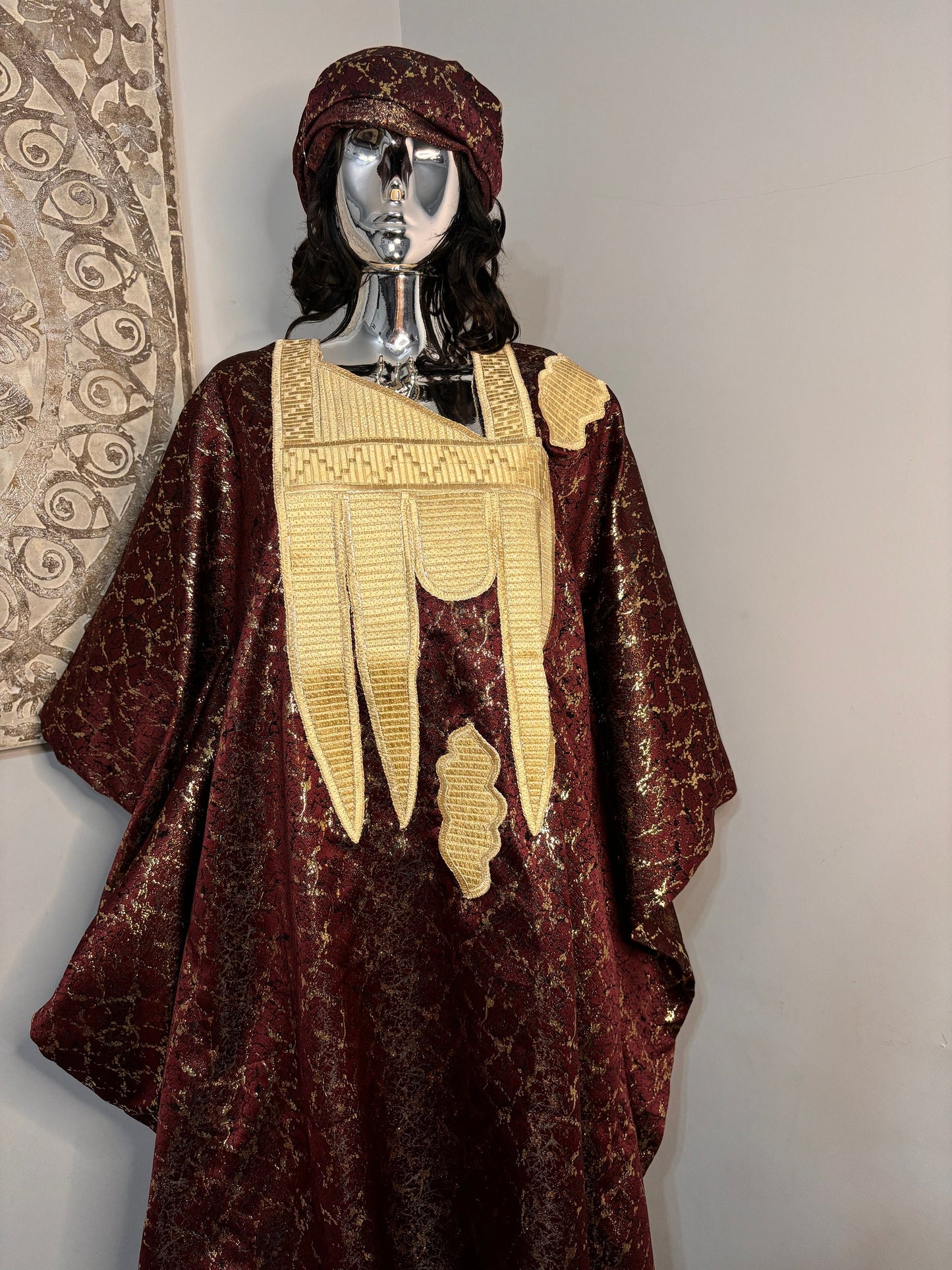 Damask Bubu/ boubou Kaftan one size